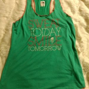 North face workout tank sz M
